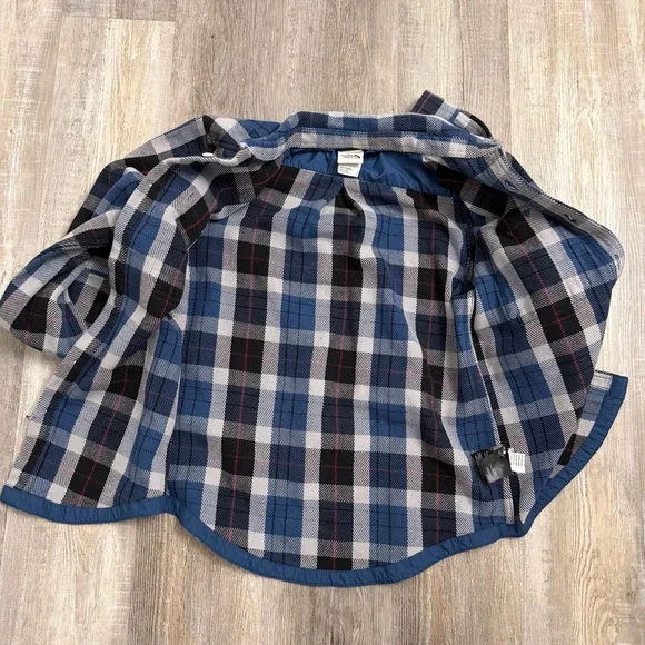 The North Face Mens Blue Plaid Valley Twill Flannel Heavy Shirt-size small *NWOT